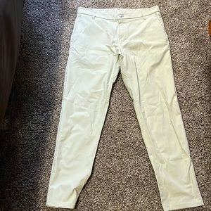 Mens Lululemon pants. 36x34 normal fit. Light khaki and dark khaki color